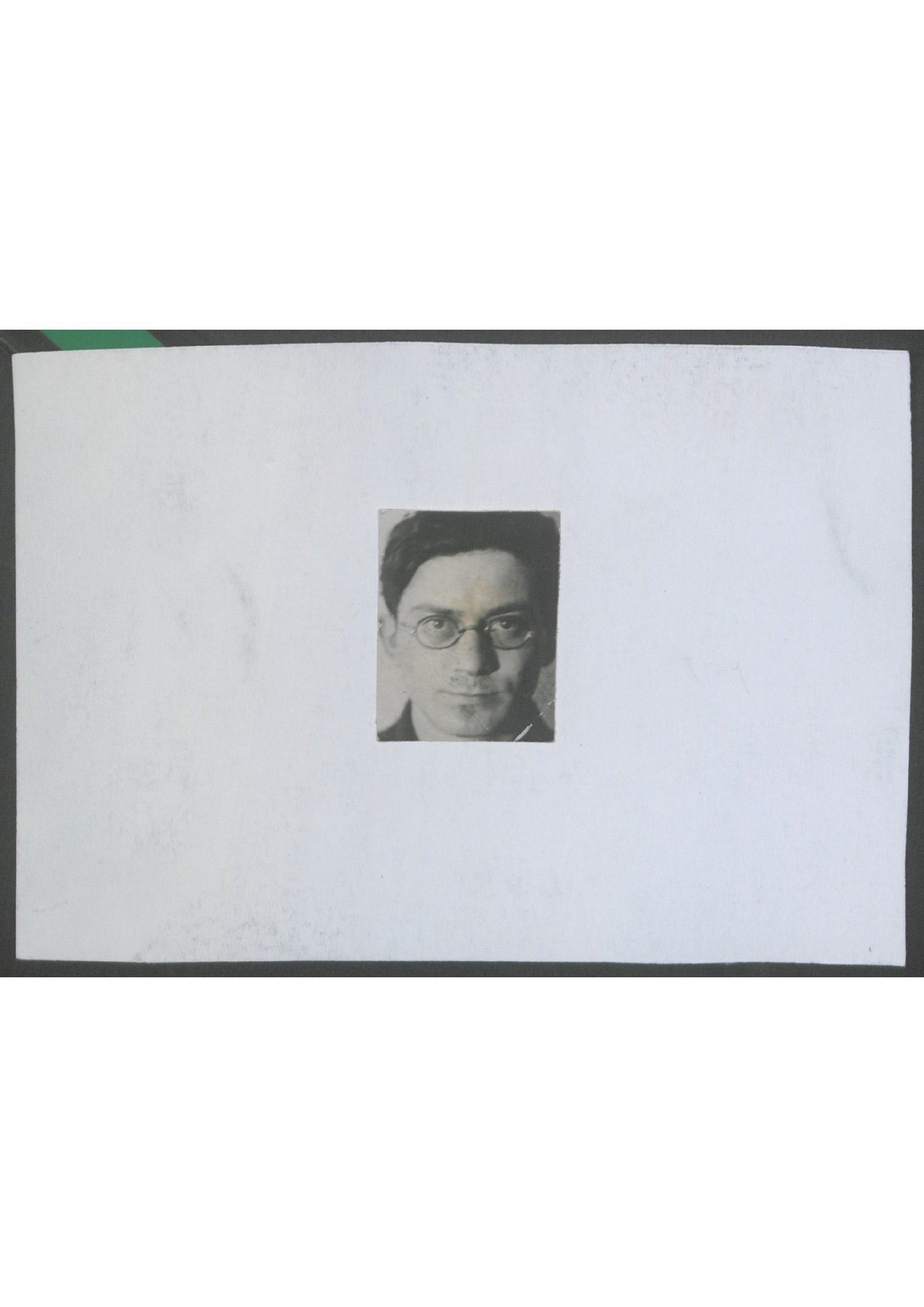Mark Lvovich Babad case-file portrait, ca. 1937